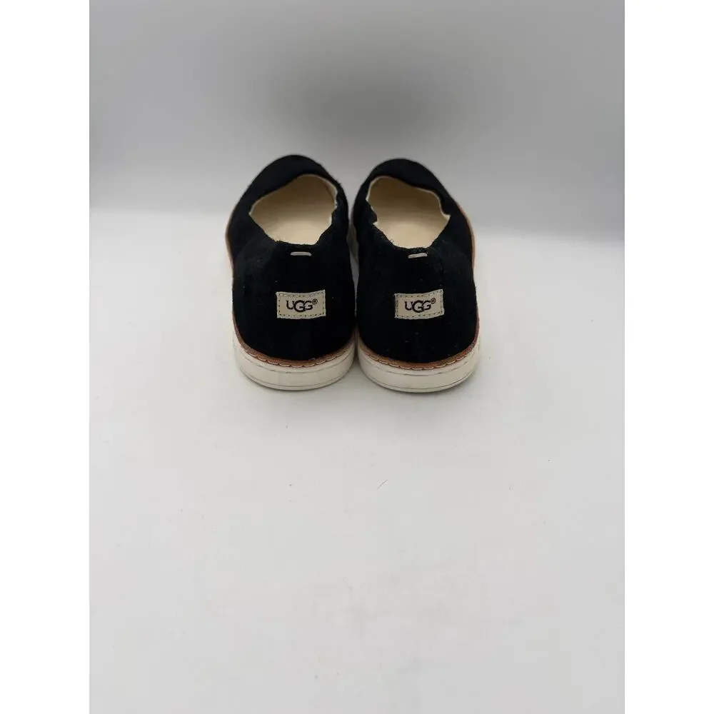 Women’s UGG Size 8 Black Suede Ballet Flats